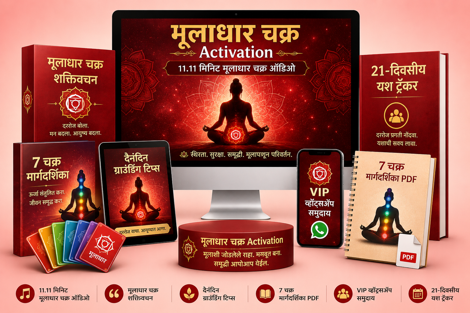 मूलाधार चक्र अॅक्टिव्हेशन संपूर्ण डिजिटल किट